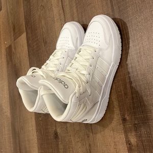 Adidas white shoes high tops